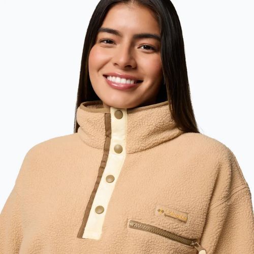 Дамски поларен суитшърт Columbia Helvetia II Cropped Half Snap Fleece canoe