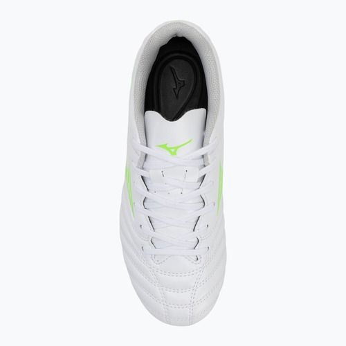 Детски футболни обувки Mizuno Monarcida Neo III Select Jr Md white/neon green