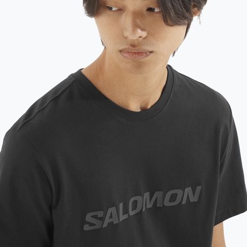 Мъжки потник Salomon Big Logo Tee deep black