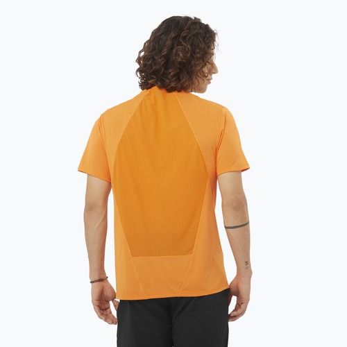 Мъжка тениска Salomon Outline Tee в цвят куркума