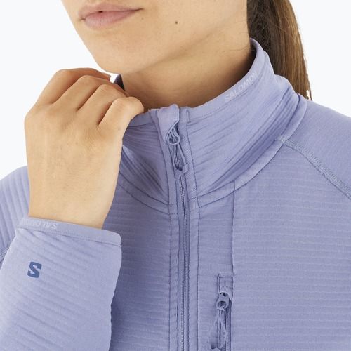 Дамско яке за трекинг Salomon Lightwarm Full Zip blue granite