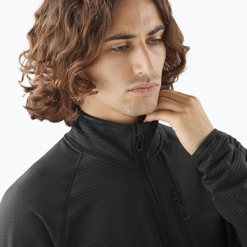 Мъжки потник Salomon Lightwarm Full Zip trekking deep black