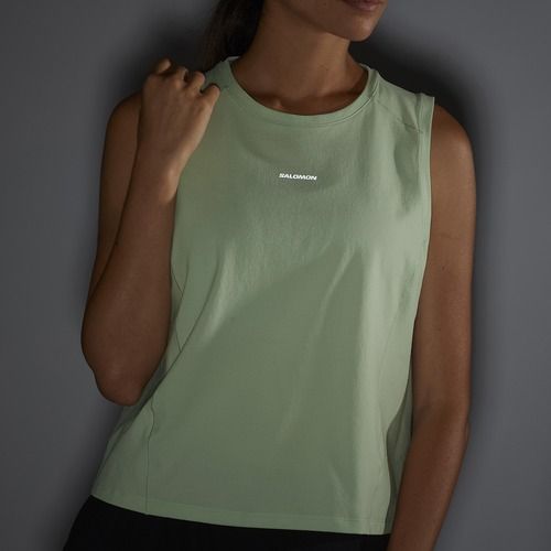 Salomon Trackline Tank дамска тениска морска пяна