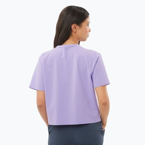 Дамска тениска Salomon Trackline SS violet tulip