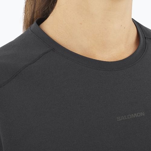 Дамски потник Salomon Trackline Tee SS deep black
