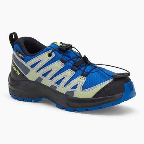 Salomon XA PRO V8 WP детски туристически обувки морско синьо/черно/остро зелено