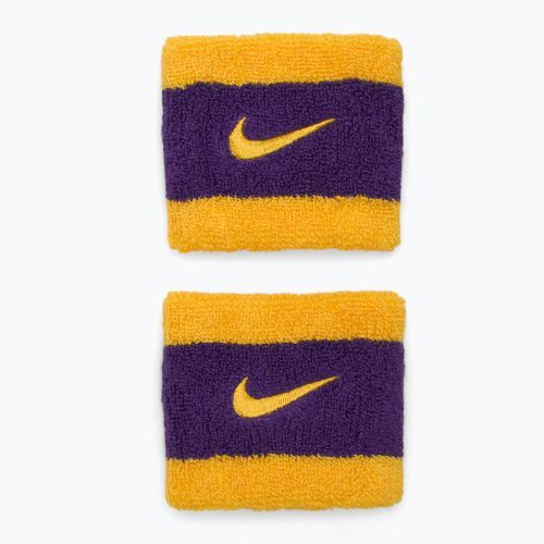 Лента за глава Nike Swoosh Wristbands university gold/court purple/university gold