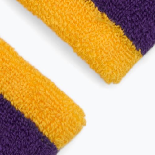 Лента за глава Nike Swoosh Wristbands university gold/court purple/university gold