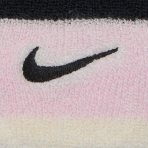 Лента за глава Nike Swoosh Wristbands pink foam/coconut milk/black