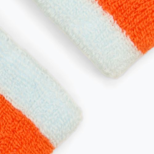 Лента за глава Nike Swoosh Wristbands glacier blue/safety orange/glacier blue