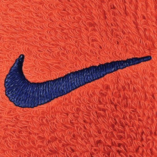 Лента за глава Nike Swoosh Wristbands team orange/college navy