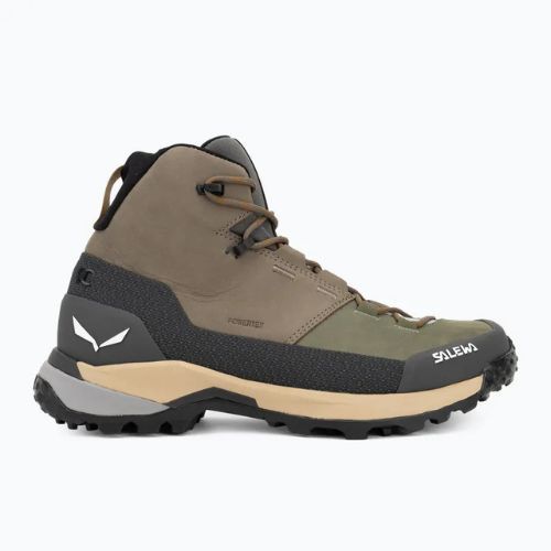 Salewa мъжки ботуши за трекинг Puez Leather Mid Ptx bungee cord / onyx