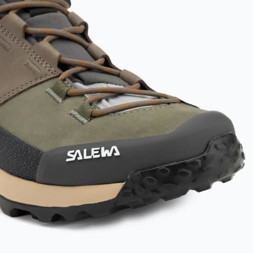 Salewa мъжки ботуши за трекинг Puez Leather Mid Ptx bungee cord / onyx