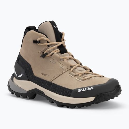 Salewa дамски ботуши за трекинг Puez Leather Mid Ptx quicksand / onyx
