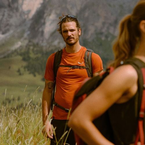 Salewa Puez Dry bombay brown мъжка тениска за трекинг