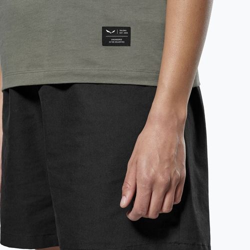 Дамска тениска Salewa Eagle Logo Patch 5A50 избледняло зелено