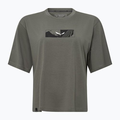 Дамска тениска Salewa Eagle Hybrid Loose faded green
