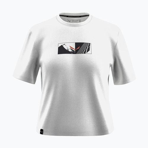 Salewa дамска тениска Eagle Hybrid Loose optical white
