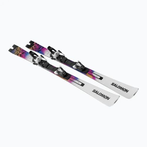 Ски за спускане Salomon E Addikt Pro 66 + автомати MI12 GW white/race blue/rhodamine
