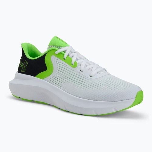 Мъжки обувки за бягане Under Armour Charged Rogue 5 бяло/черно/хипер зелено