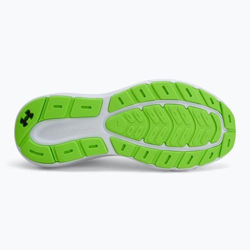 Мъжки обувки за бягане Under Armour Charged Rogue 5 бяло/черно/хипер зелено