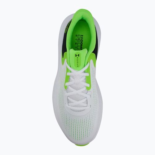 Мъжки обувки за бягане Under Armour Charged Rogue 5 бяло/черно/хипер зелено