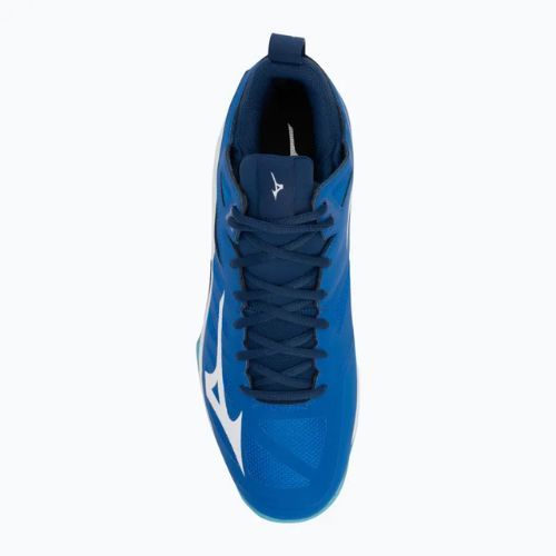 Дамски обувки за волейбол Mizuno Wave Dimension Mid mugen blue/white/estate blue