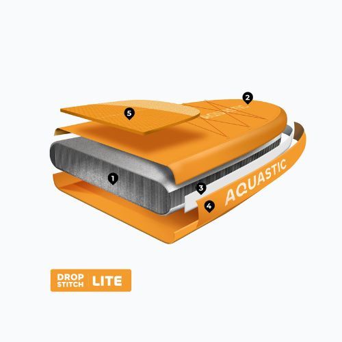 Комплект надуваема дъска SUP AQUASTIC This 12'0" orange