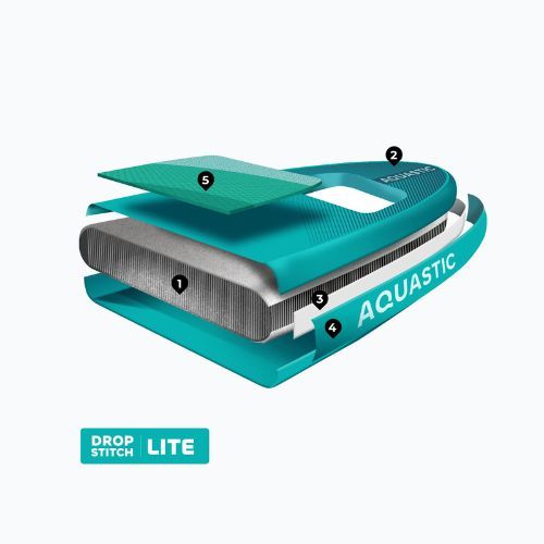 Комплект надуваема дъска SUP AQUASTIC Vista 11'2" green