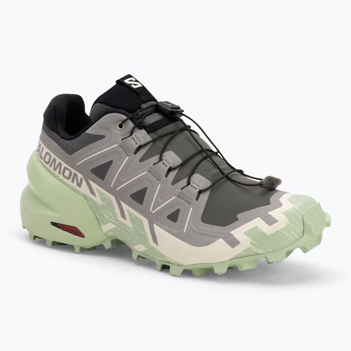 Salomon Speedcross 6 дамски обувки за бягане castlerock/vanilla ice/smoke green