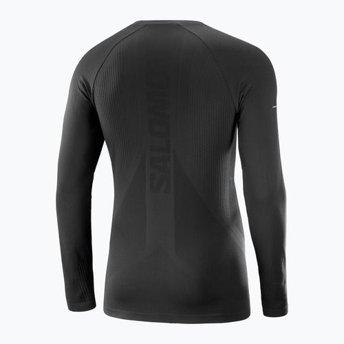Мъжки тичащ потник с дълъг ръкав Salomon Sense Aero Seamless Tee deep black