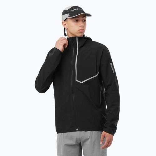 Мъжко яке за бягане Salomon Bonatti Trail deep black