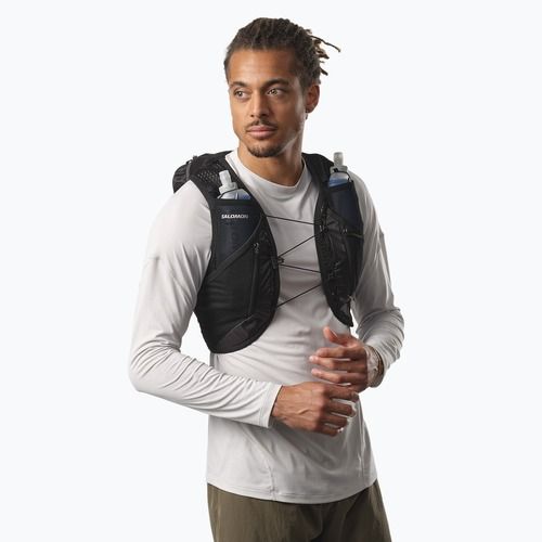 Salomon Active Skin 12 Set жилетка за бягане черна/метална