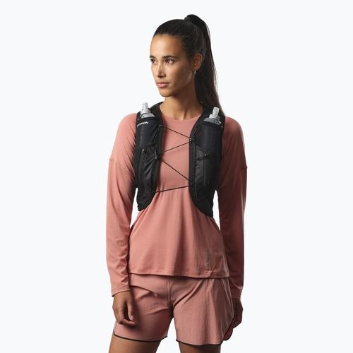 Дамска жилетка за бягане Salomon Active Skin 12 Set black/metal