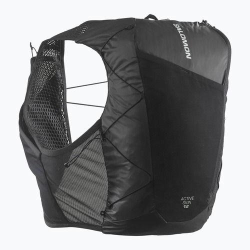 Salomon Active Skin 12 No Flasks жилетка за бягане черна/метална