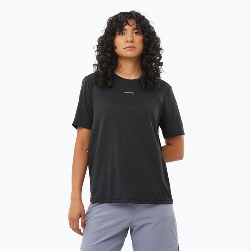 Дамска тениска за бягане Salomon SHAKEout Core deep black