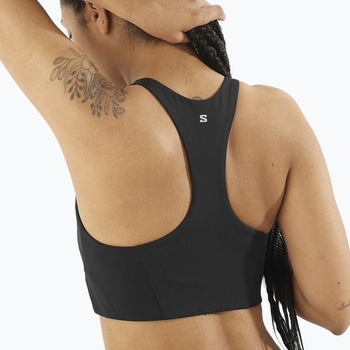 Сутиен за тренировка Salomon SHAKEout Core deep black