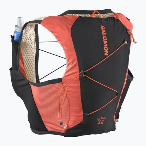 Дамска жилетка за бягане Salomon Active Skin 4 Set emerglow/black