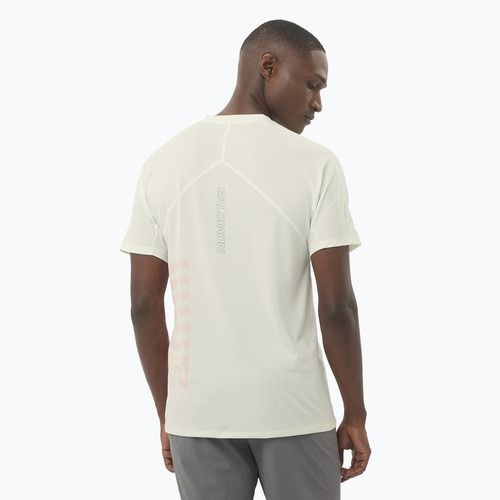 Мъжка тениска за бягане Salomon Sense Aero Tee GFX icicle/neon flame