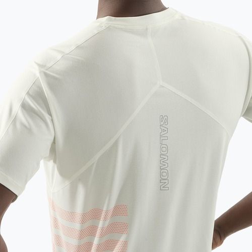 Мъжка тениска за бягане Salomon Sense Aero Tee GFX icicle/neon flame