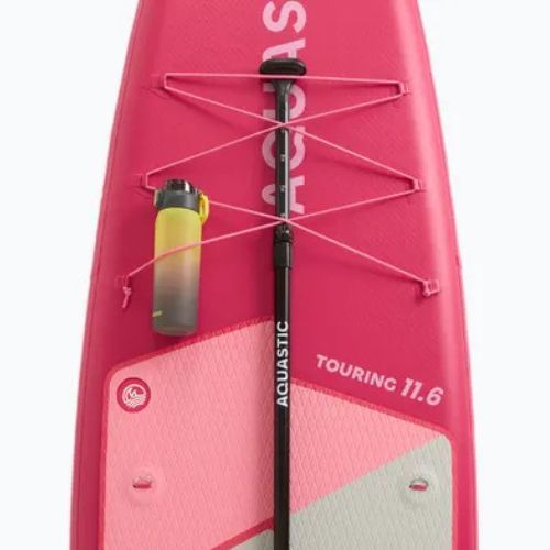 Комплект надуваема дъска SUP AQUASTIC Touring 11'6" pink