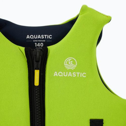 AQUASTIC Youth 50N зелена детска предпазна жилетка