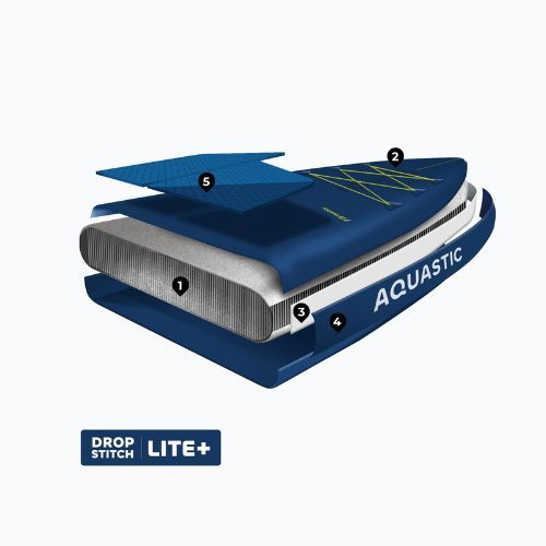SUP дъска AQUASTIC Touring 12'6" dark blue