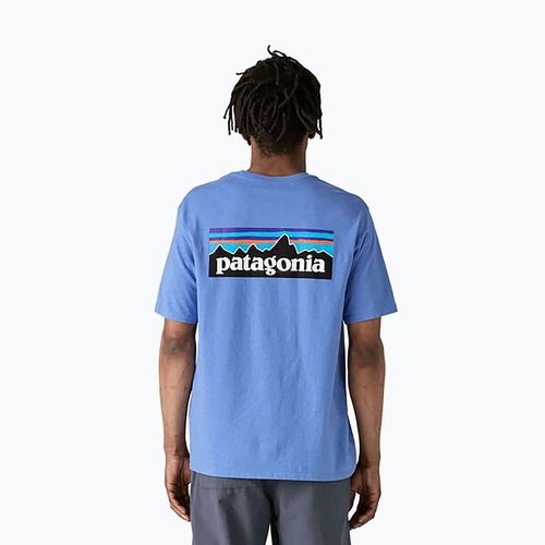 Мъжки потник Patagonia P-6 Logo Responsibili-Tee abundant blue