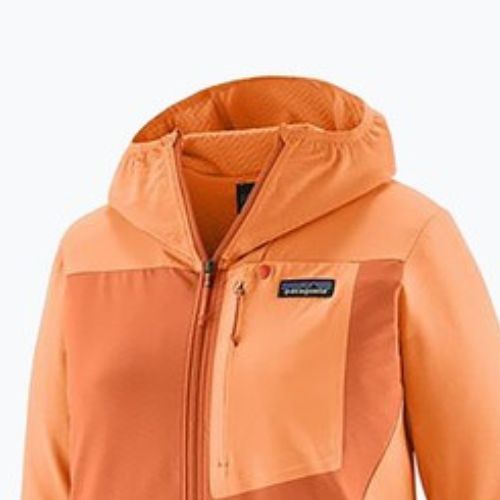 Дамско софтшел яке Patagonia R1 CrossStrata Hoody rock melon