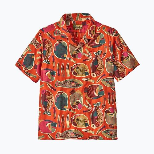 Мъжка тениска Patagonia Tidal Threads Camp wrasse/pollinator orange