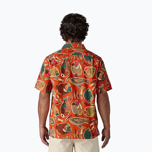 Мъжка тениска Patagonia Tidal Threads Camp wrasse/pollinator orange