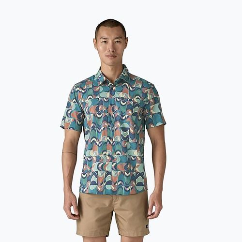 Мъжка тениска Go To с лястовича опашка в синьо