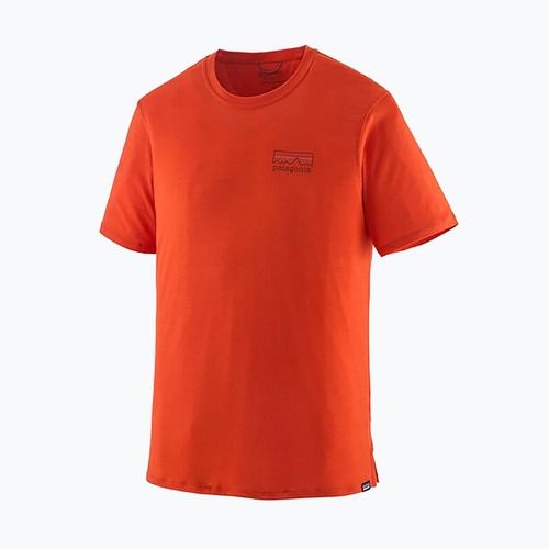 Мъжка риза Patagonia Cap Cool Merino Blend Graphic Shirt fitz roy strata/pollinator orange