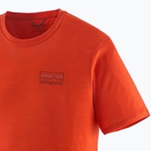 Мъжка риза Patagonia Cap Cool Merino Blend Graphic Shirt fitz roy strata/pollinator orange